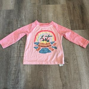 Patagonia Pink Kids Swim Rashguard